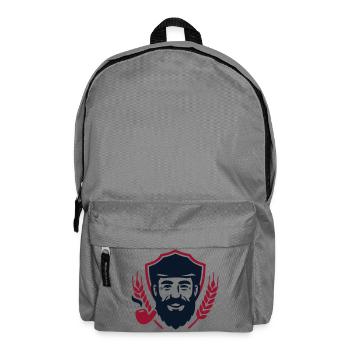 Seebaer Pfeife Wappen Logo - Rucksack - Mittelgrau - Vorne