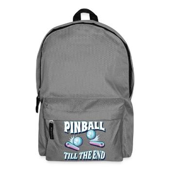  Flipper Flipperautomat Pinballs Arcade Game - Rucksack - Mittelgrau - Vorne