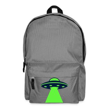 Ufo Alien Raumschiff Grafik - Rucksack - Mittelgrau - Vorne
