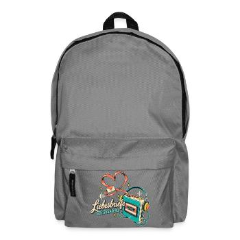 Kassette Mixtape Bandsalat Retro Nostalgie - Rucksack - Mittelgrau - Vorne