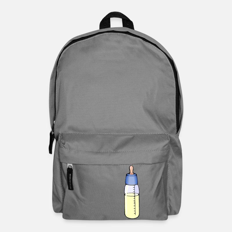 Milchflasche - Rucksack - Mittelgrau