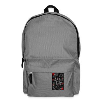 Dead King of Hearts Poker - Backpack - elephant grey - Front