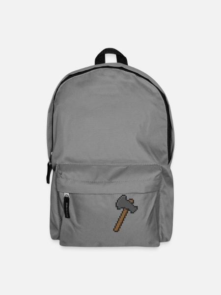 axt pixel - Rucksack - Mittelgrau