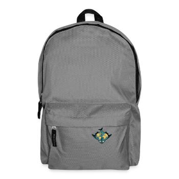 Flunder als Flache Erde Lustig - Rucksack - Mittelgrau - Vorne