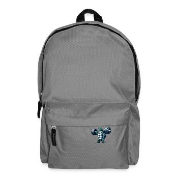 Strong Turtle Weightlifting Workout Strength - Backpack - elephant grey - Front