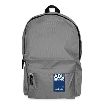Kreatives Abu Dhabi Souvenir - Rucksack - Mittelgrau - Vorne
