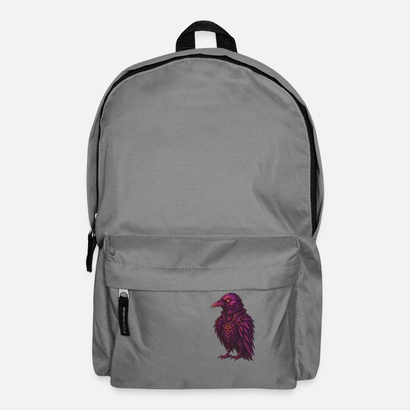 Gothic Krähe/Rabe - Rucksack - Mittelgrau