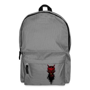 Kopf des Teufels Hipster Luzifer Schädel Kran ba - Rucksack - Mittelgrau - Vorne