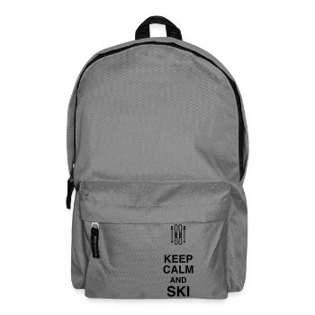Skifahren Skifahrer Sport Ski Spieler - Rucksack - Mittelgrau - Vorne
