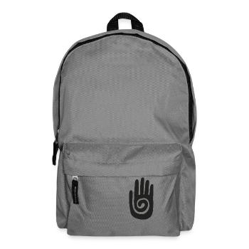 Schamane - Heilende Hand & Schutzsymbol - Schwarz - Rucksack - Mittelgrau - Vorne