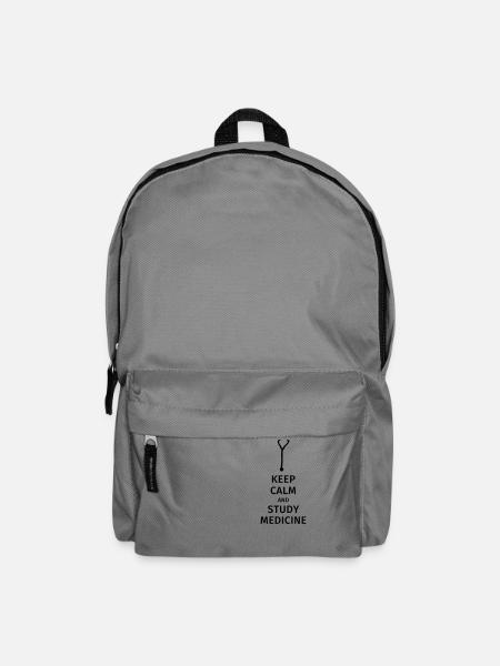 keep calm and study medicine - Rucksack - Mittelgrau