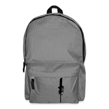 I stroke line graffiti drops Farbklex spray - Backpack - elephant grey - Front