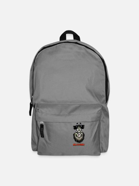 Das Schwein, das mich Kitchen! - Rucksack - Mittelgrau