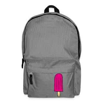 Pink ice lolly - Backpack - elephant grey - Front