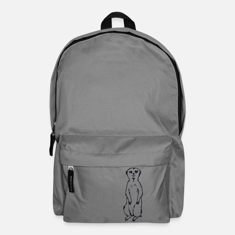 Erdmännchen Baby Geschenkidee - Rucksack - Mittelgrau