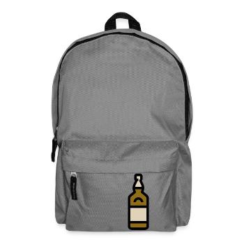 Whiskey bottle, whiskey bottle - Backpack - elephant grey - Front