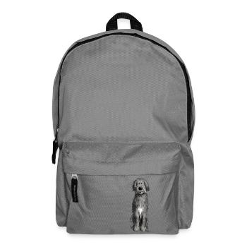Süßer Irischer Wolfshund - Rucksack - Mittelgrau - Vorne