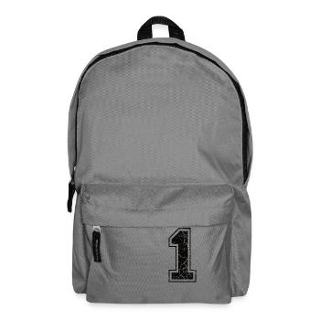 1 one eins black schwarz (de) - Rucksack - Mittelgrau - Vorne