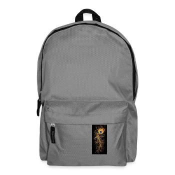 Paon plume d’or - Sac à dos - gris éléphant - Devant