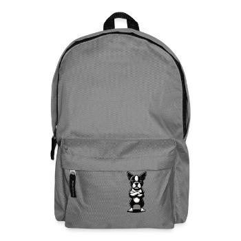Boston Terrier Boston Terrier owner Bosti - Backpack - elephant grey - Front