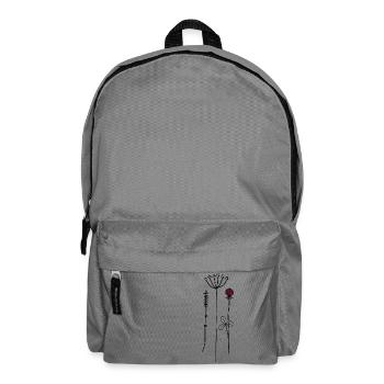 Trio fleurs - Sac à dos - gris éléphant - Devant