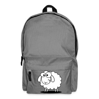 Lustiges Schaf mit süssem Blick - Rucksack - Mittelgrau - Vorne