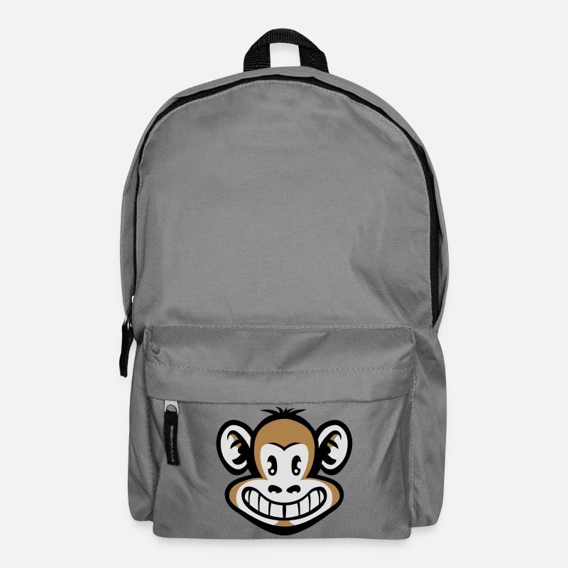 Cartoon Affe flex - Rucksack - Mittelgrau