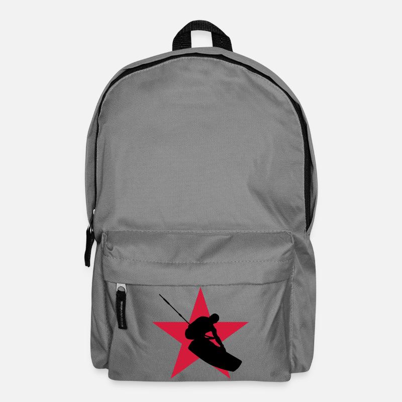 Kitesurfen / Kitesurfer / Kiteboarden / Kitesurf - Rucksack - Mittelgrau