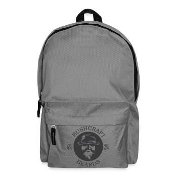 bushcraft Bart Bärte Symbol Waldmensch Wald Natur - Rucksack - Mittelgrau - Vorne
