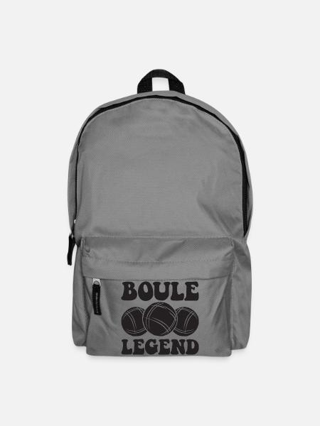 Boule Legend Petanque Outfit für Bouler zum - Rucksack - Mittelgrau