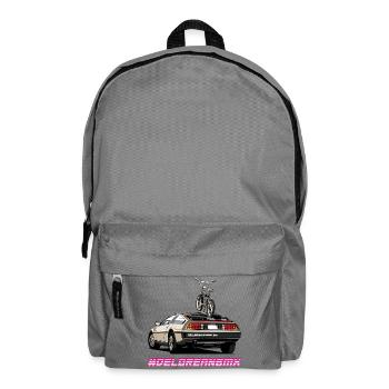 Delorean 80s Oldschool BMX Car with Tour - Backpack - elephant grey - Front