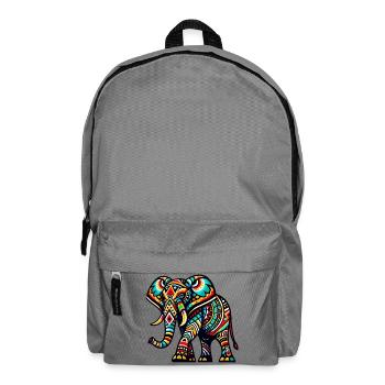 Elefant - Rucksack - Mittelgrau - Vorne