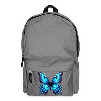 Schmetterling - Rucksack - Mittelgrau - Vorne