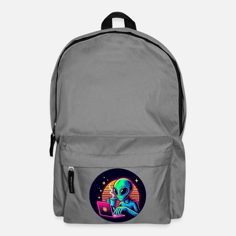 Alien at work - Backpack - elephant grey