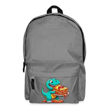 Dino T-Rex Lasagna Lover Italian - Backpack - elephant grey - Front