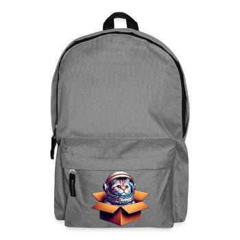 Katze Astronaut - Rucksack - Mittelgrau - Vorne