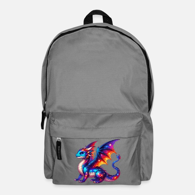 Drache - Rucksack - Mittelgrau