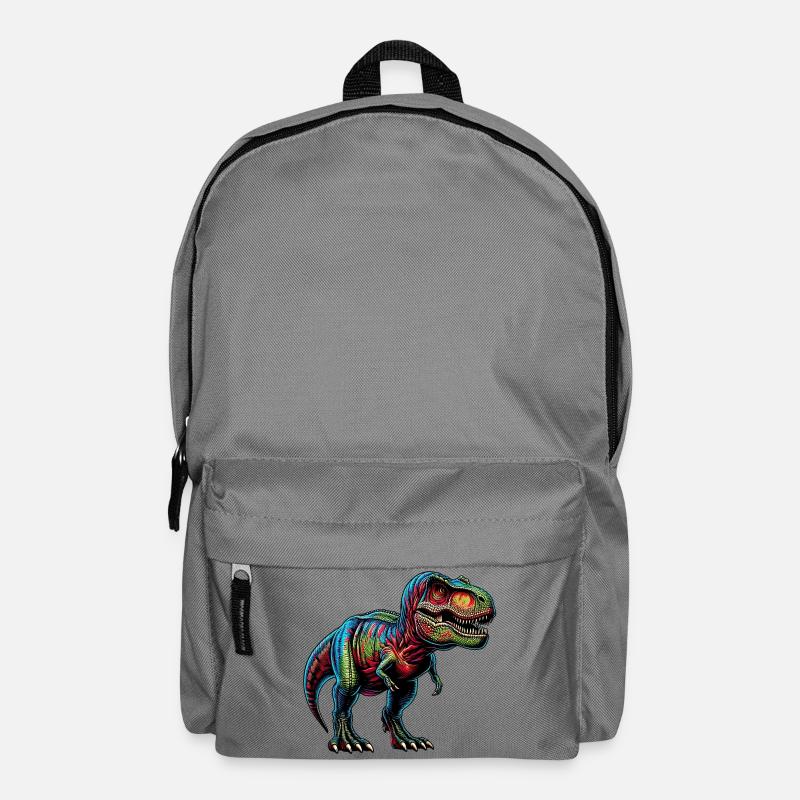 Dinosaurier - Rucksack - Mittelgrau