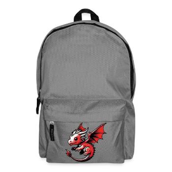 Drache - Rucksack - Mittelgrau - Vorne