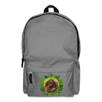 Orang-Utan-Familienbande - Rucksack - Mittelgrau - Vorne