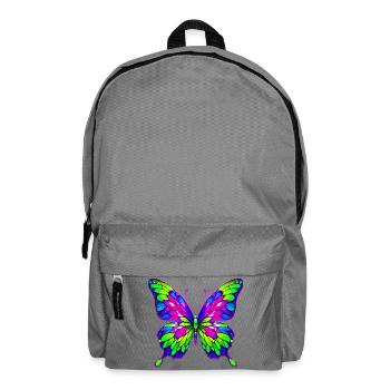 Schmetterling - Rucksack - Mittelgrau - Vorne