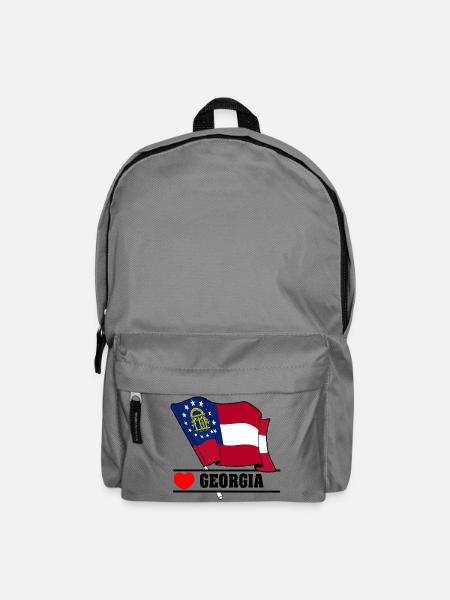 Drapeau Géorgie coeur GÉORGIE - Sac à dos - gris éléphant