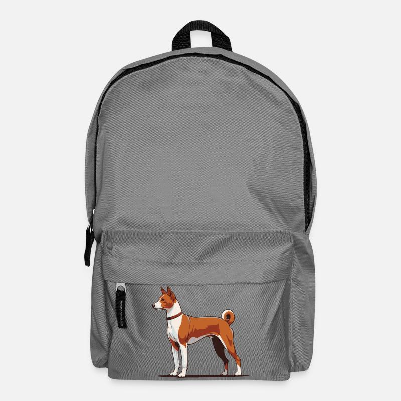 Basenji - Rucksack - Mittelgrau