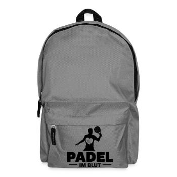 Padel im Blut 2 - Rucksack - Mittelgrau - Vorne