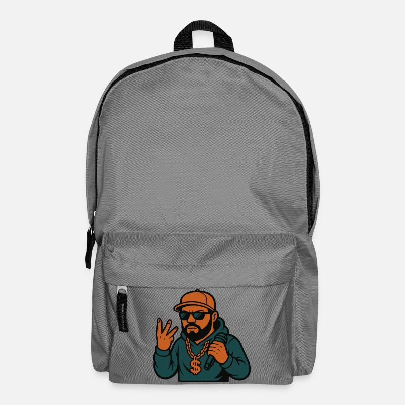 Rapper – Mic in der Hand, Style im Blut - Rucksack - Mittelgrau