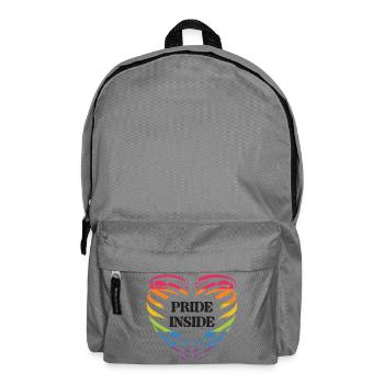 Mois de la fierté LGBT - Pride Inside - Sac à dos - gris éléphant - Devant