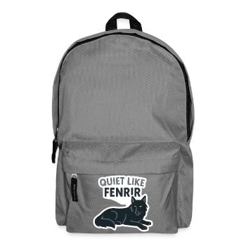 Leise wie Fenrir Wolf Design - Rucksack - Mittelgrau - Vorne