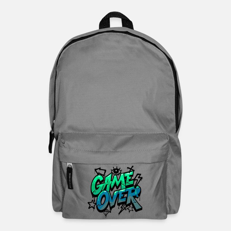 Game Over Neon Graffiti Design - Rucksack - Mittelgrau