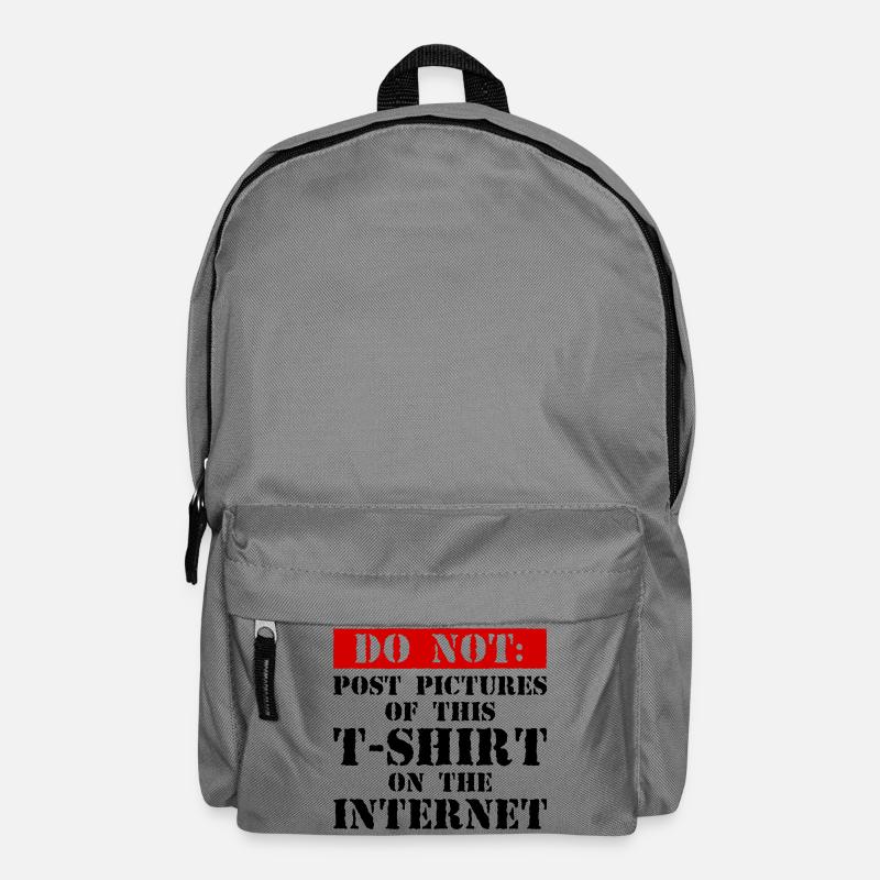 Do Not Internet – Nerd, Social Media & Geek Fun - Rucksack - Mittelgrau