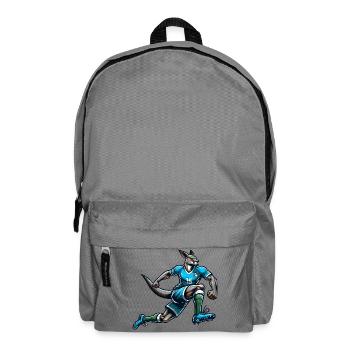 Football Kangaroo Striker Number 15 Team Australia - Backpack - elephant grey - Front